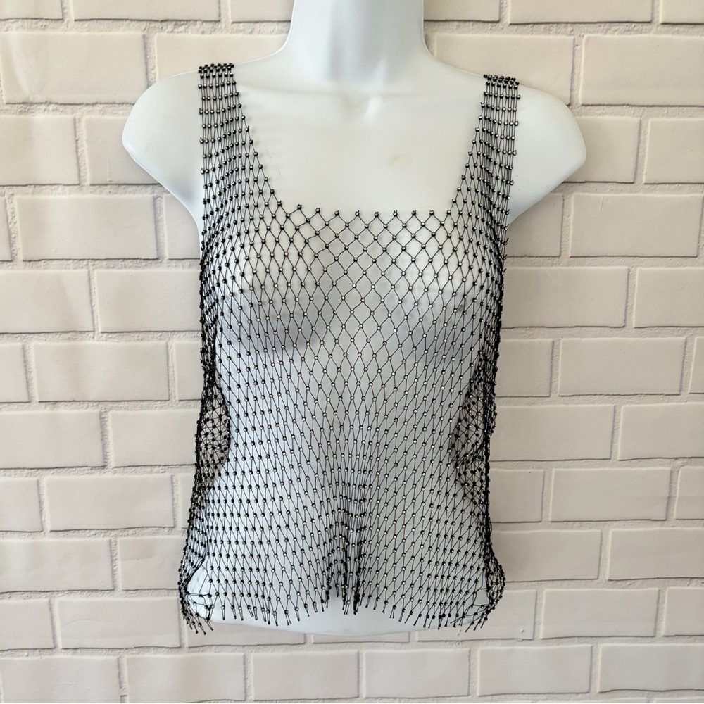 Love Tree Mesh Rhinestone tank‎ Size M/L